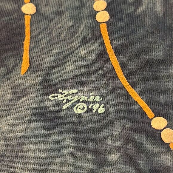 LYNEE APPAREL Vintage 1996 Southwestern Puffy Tie Dye Oversized Tee - Picture 9 of 13